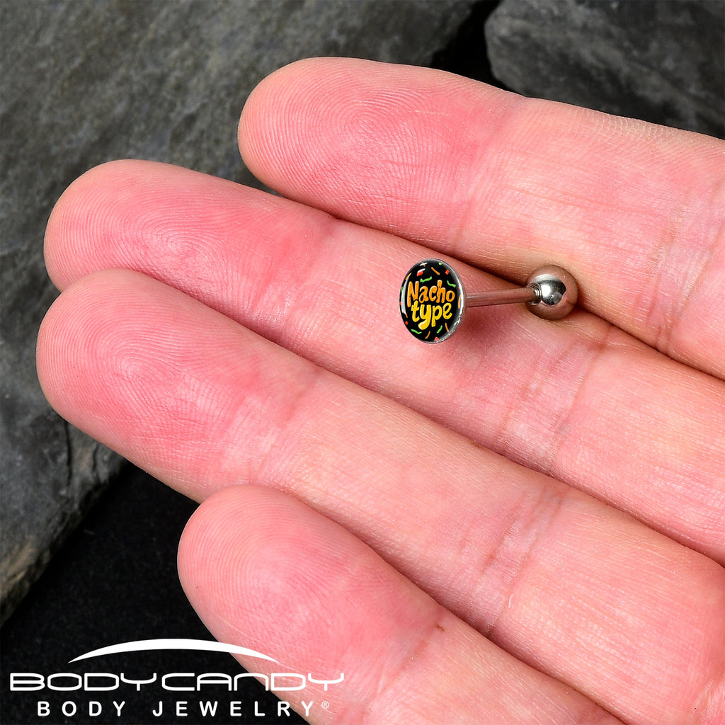 Nacho Type Barbell Tongue Ring by Onyx O