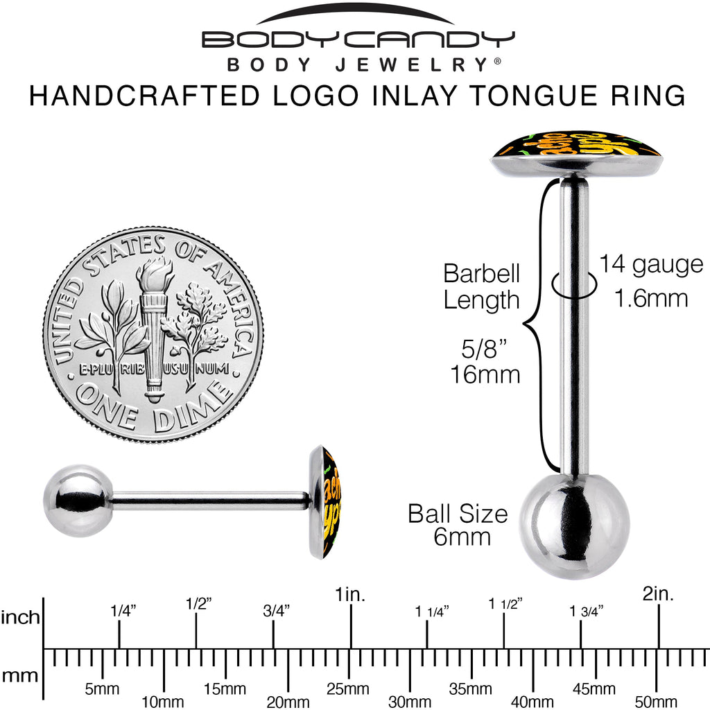 Nacho Type Barbell Tongue Ring by Onyx O