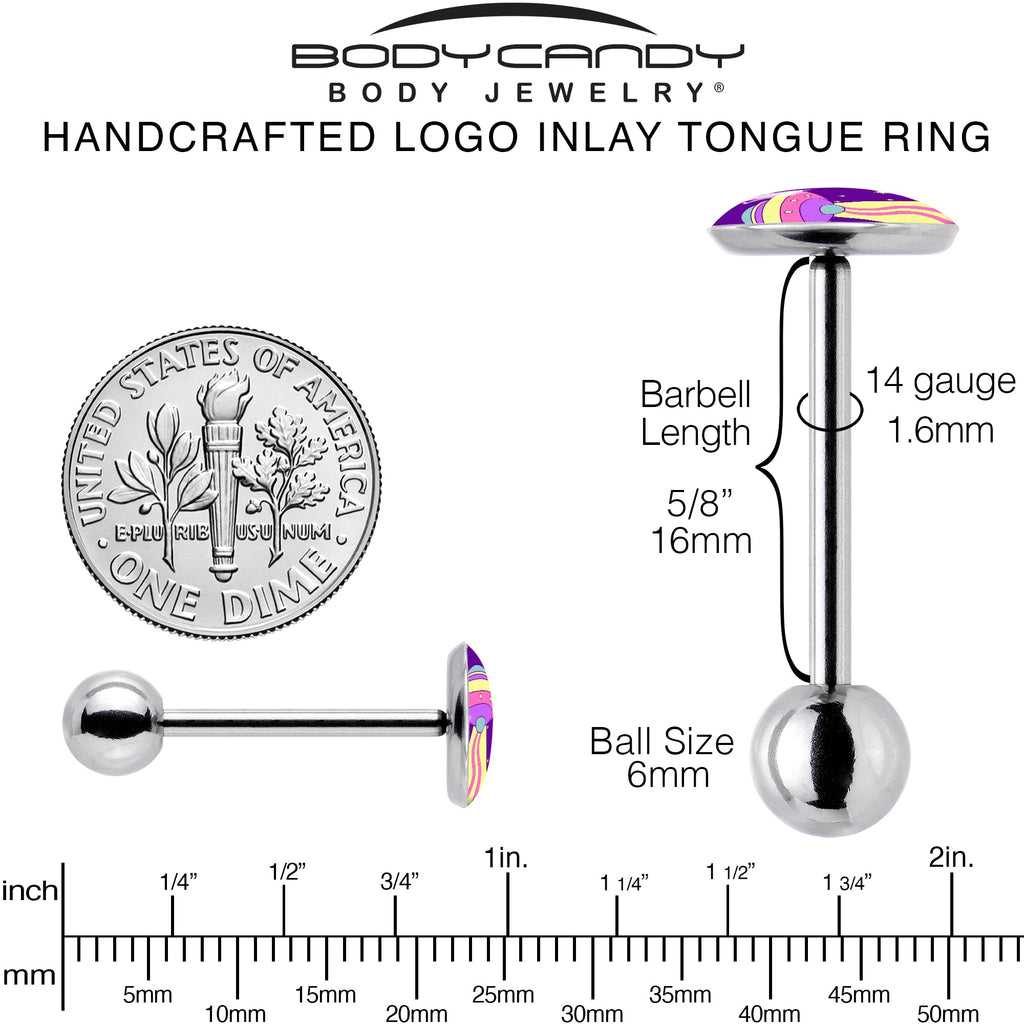 Style Space Invasion Barbell Tongue Ring by Onyx O