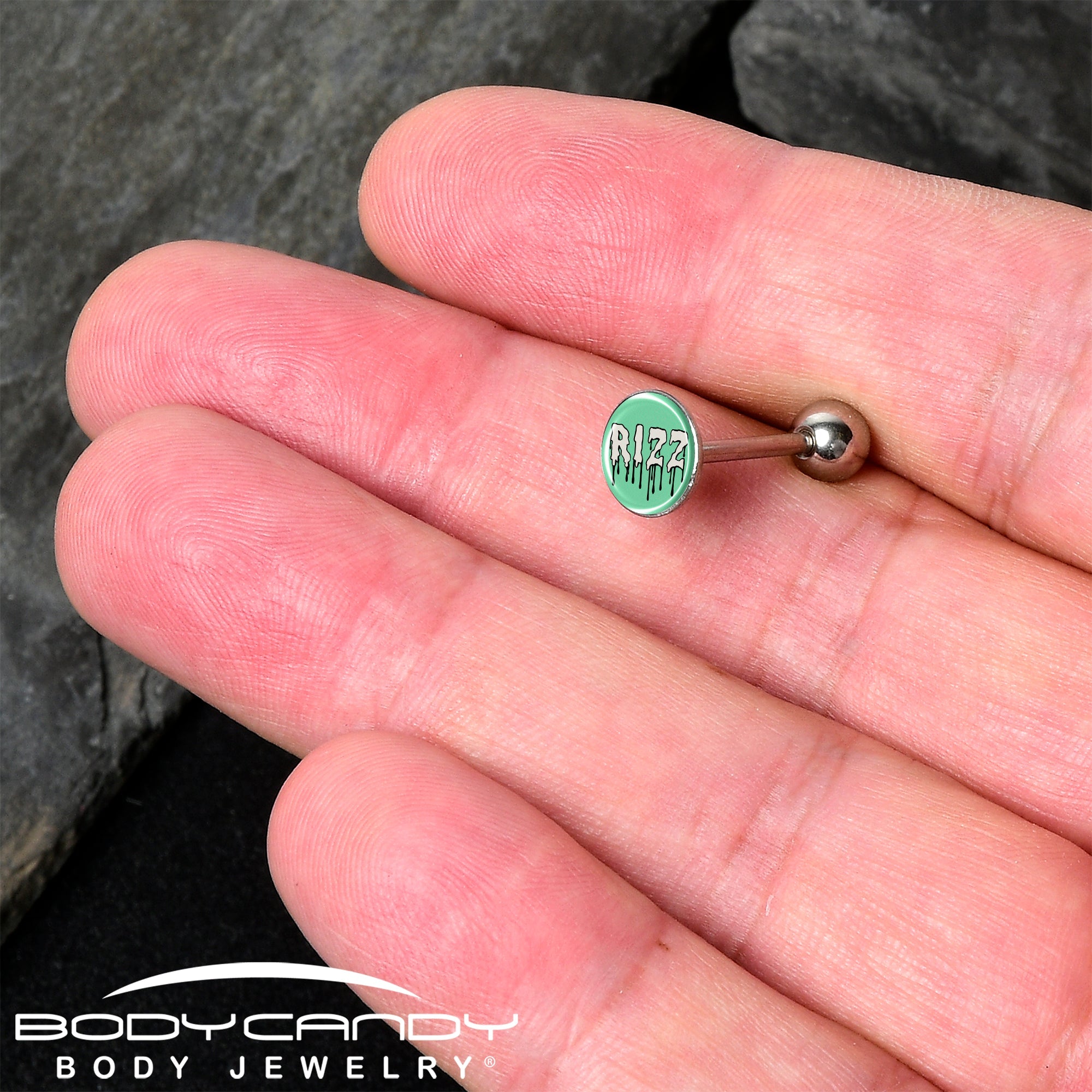 RIZZ Barbell Tongue Ring by Onyx O