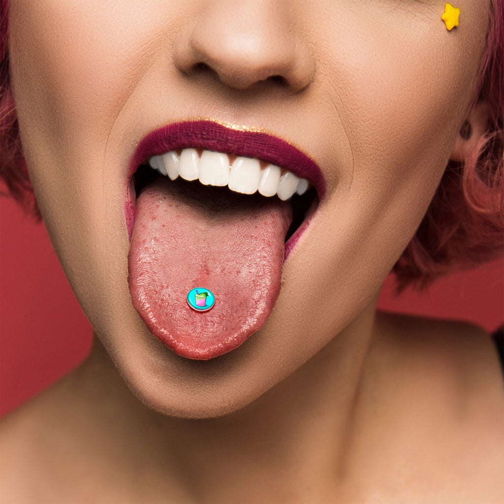 Summer Drink Barbell Tongue Ring by Onyx O