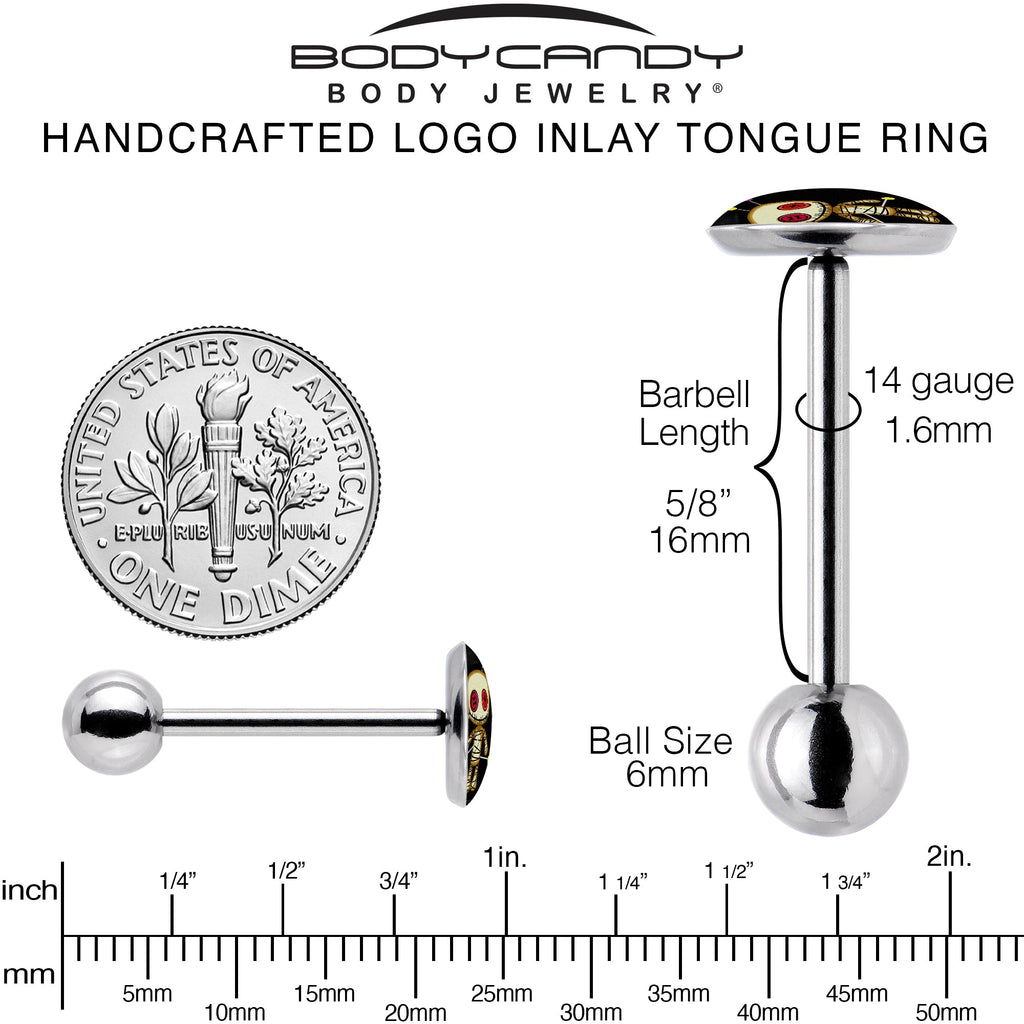 Voodoo Doll Barbell Tongue Ring by Onyx O