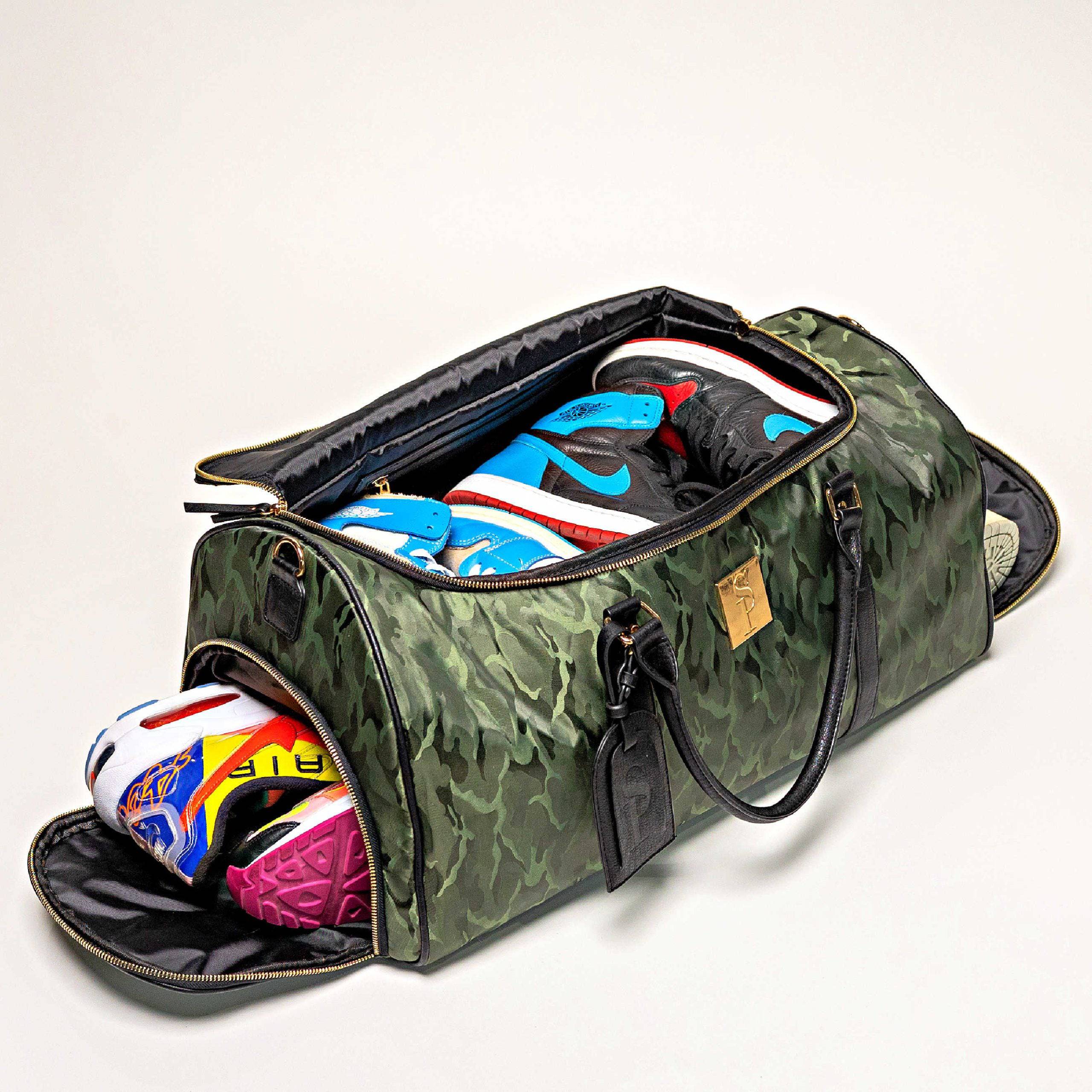 Green Camo Weekender Duffle Bag (FLASH SALE)
