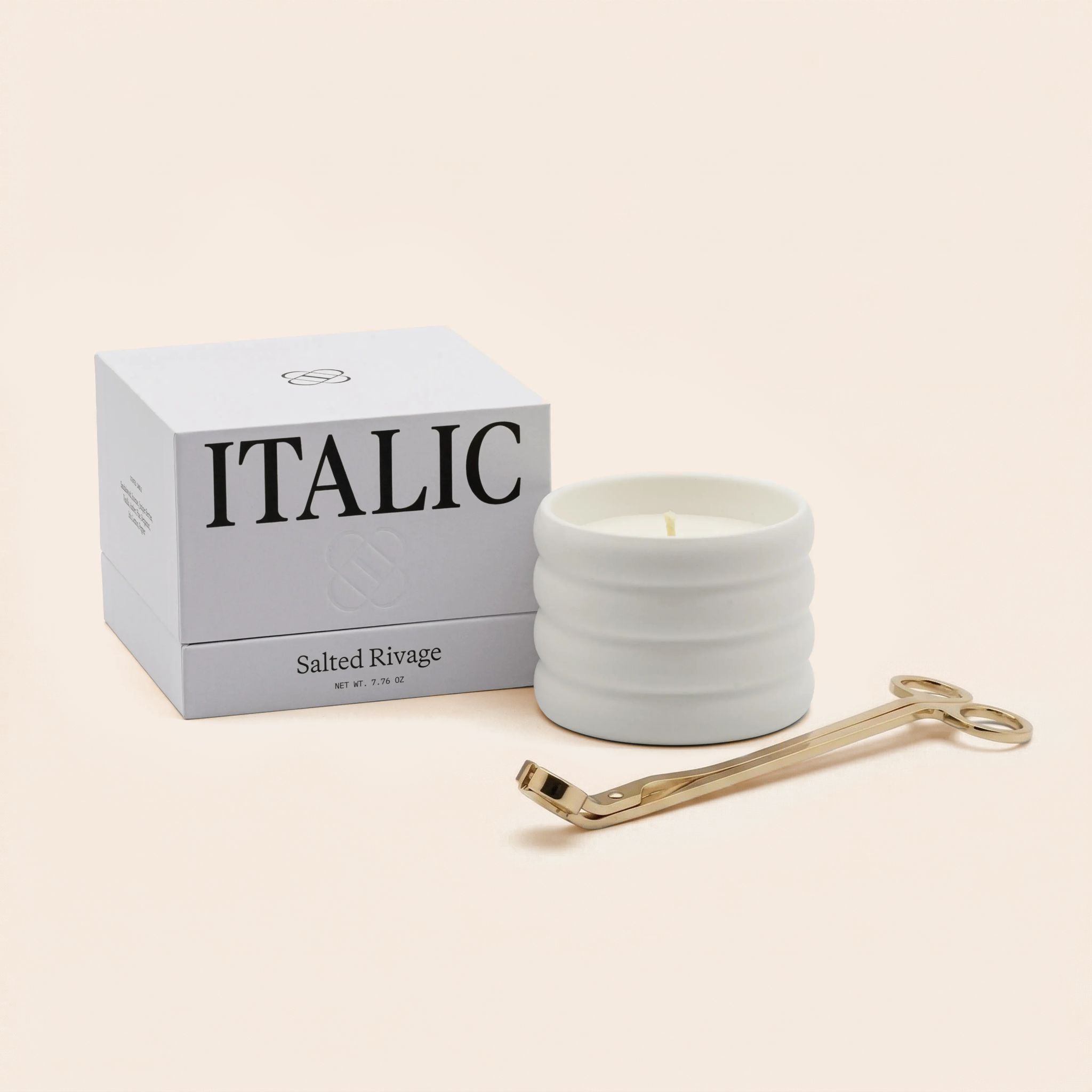 Ceramic Candle & Wick Trimmer Set