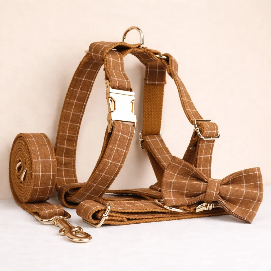 Classic Brown Plaid Set