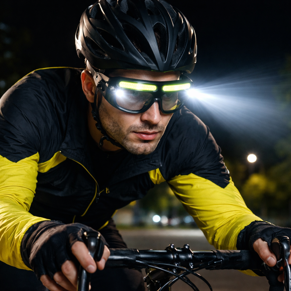 LITEGUEST Night Vision LED Riding Glasses Light