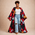 Fire & Ice Floral Kimono