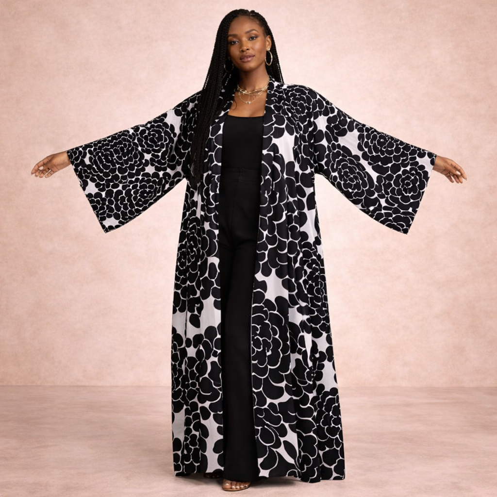 Midnight Bloom Kimono