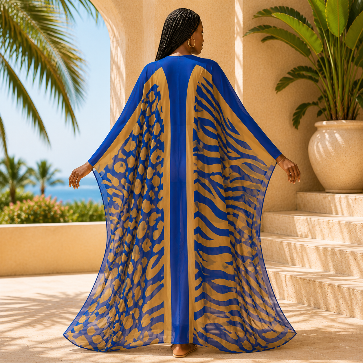 Royal Mirage Sheer Cover Up Kimono