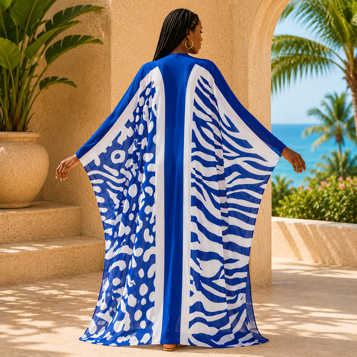 Santorini Wild Sheer Cover Up Kimono