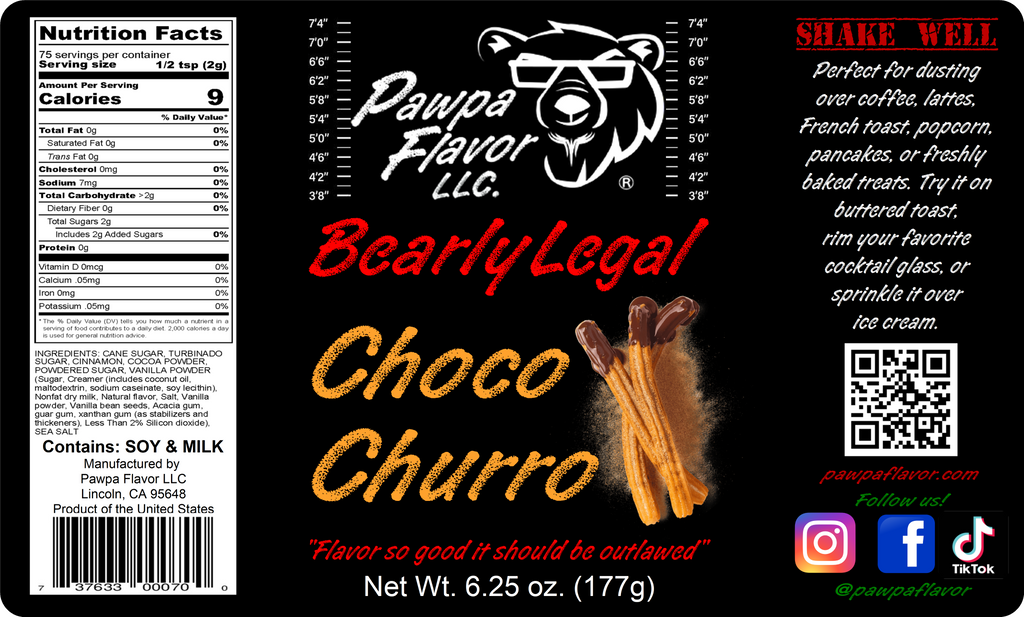 Bearly Legal Choco Churro