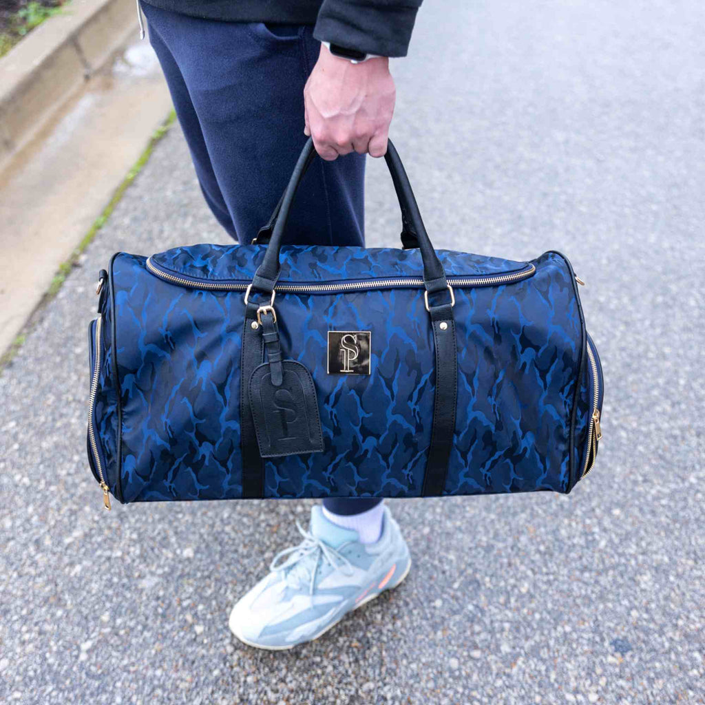 Blue Camo Weekender Duffle Bag (FLASH SALE)