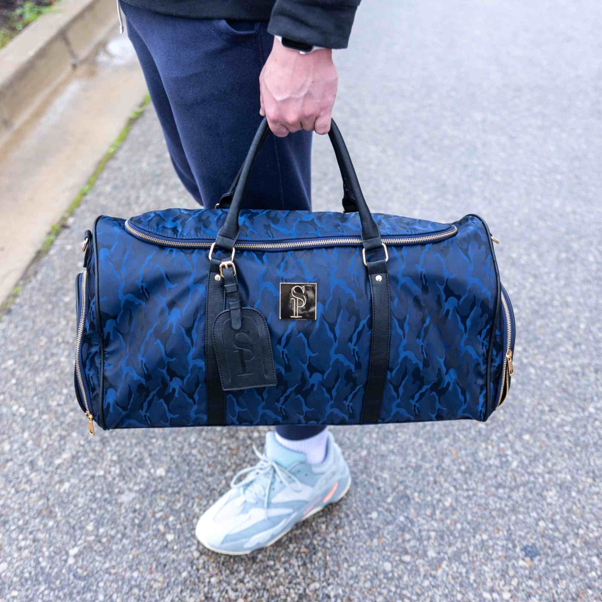 Blue Camo Weekender Duffle Bag (FLASH SALE)