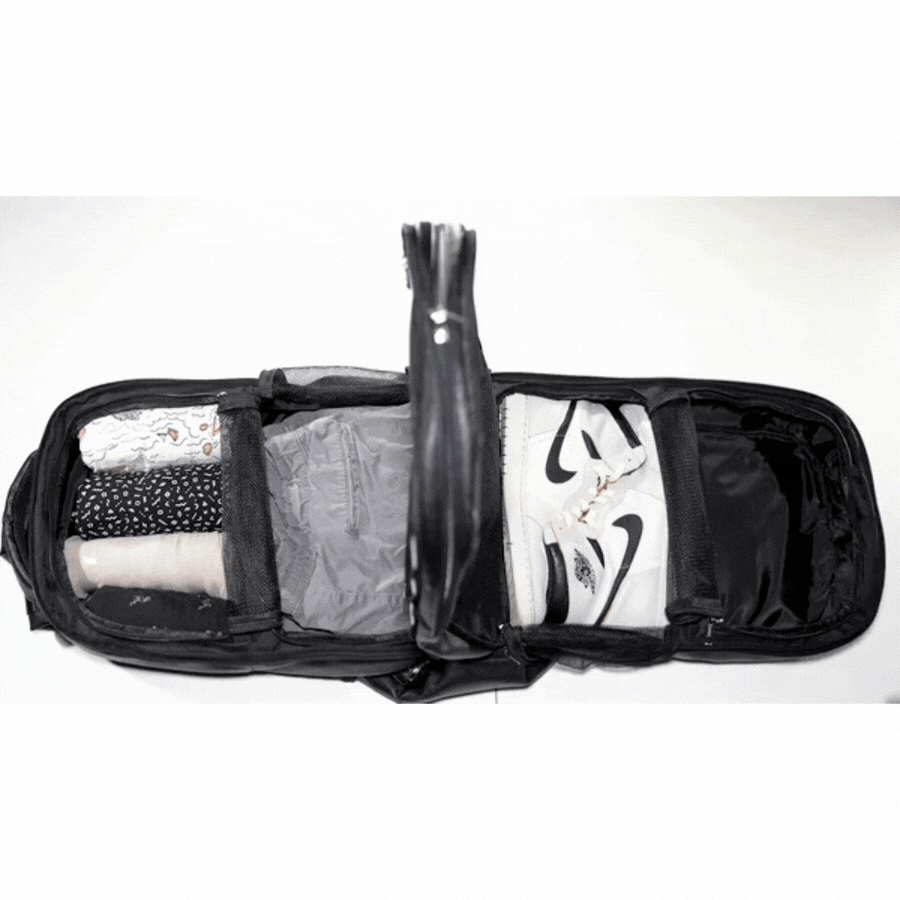 Black Leather Patented Carry-on Bag (XL Design) (Only 300 Made)