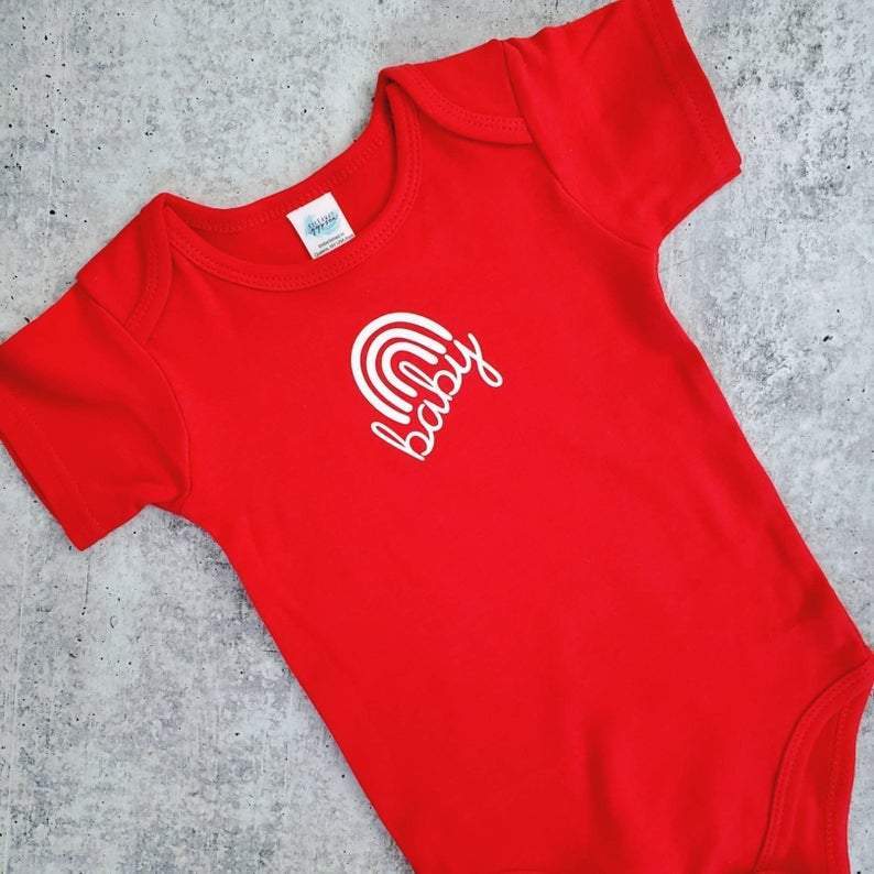 Custom Name Short Sleeve Baby Bodysuit