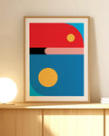 DAY TRAIN Framed Art Print by Holly McWhorter