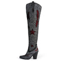 Crystal Luxe Rhinestone Boots