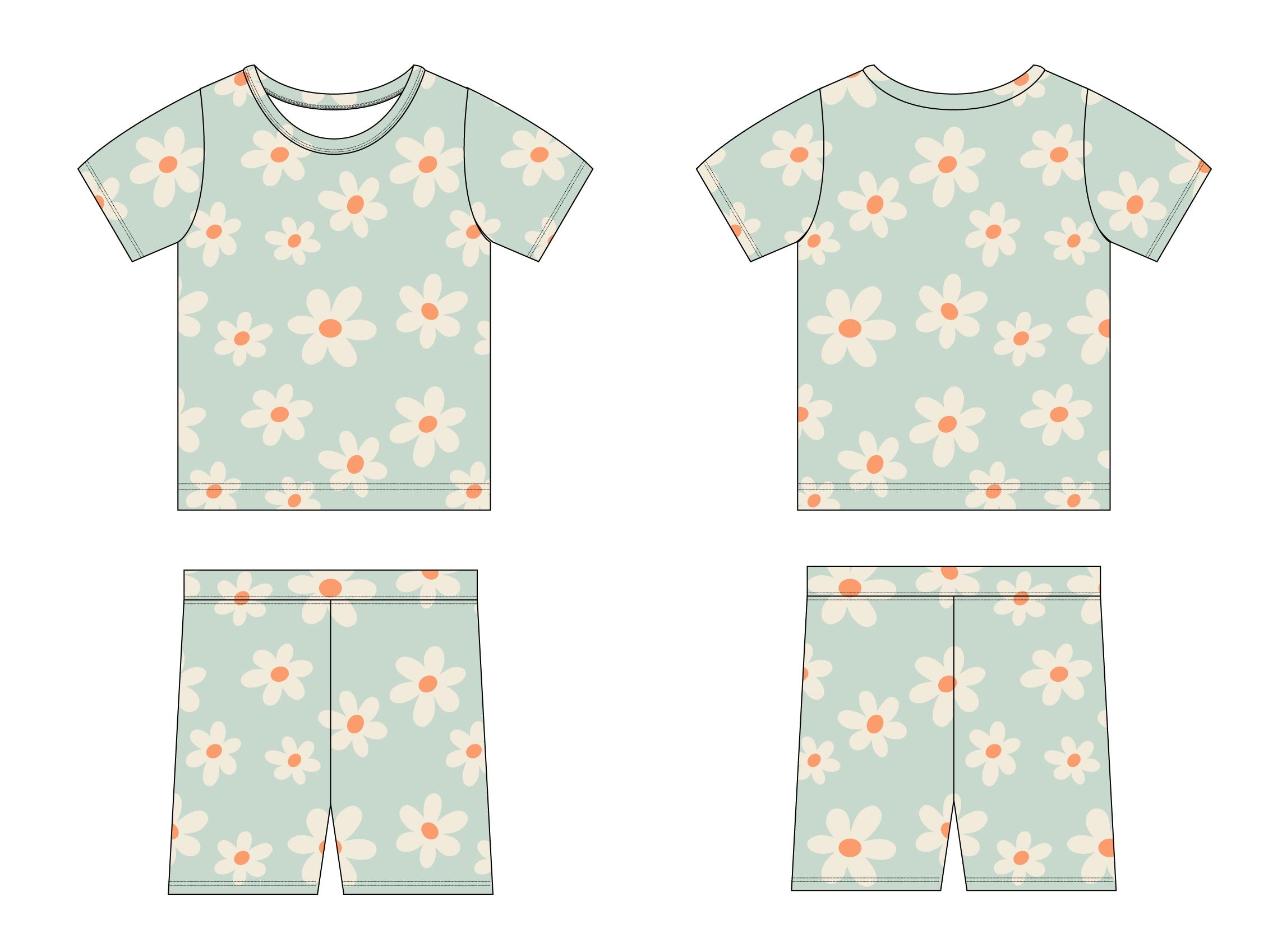 Darling Daisy: Short & Tee