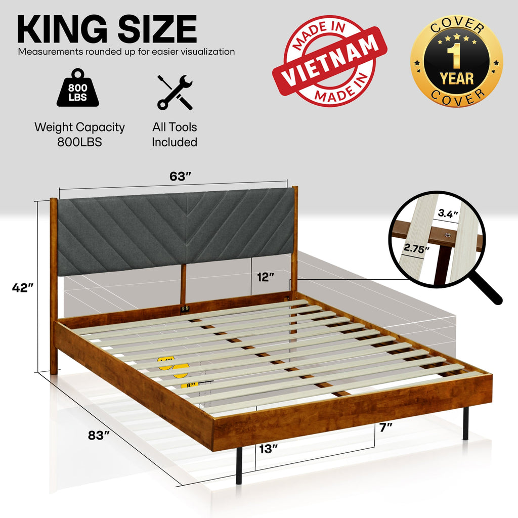 Astoria Solid Wood Bed Frame