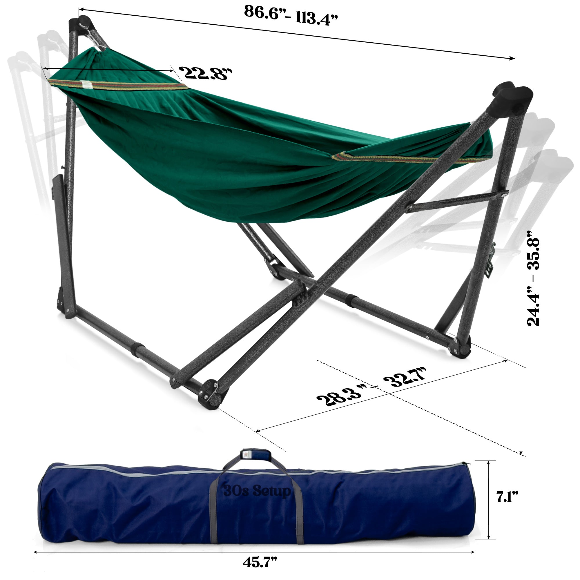 Tranquillo Uniki Canvas Hammock with Stand for Ultimate Relaxation