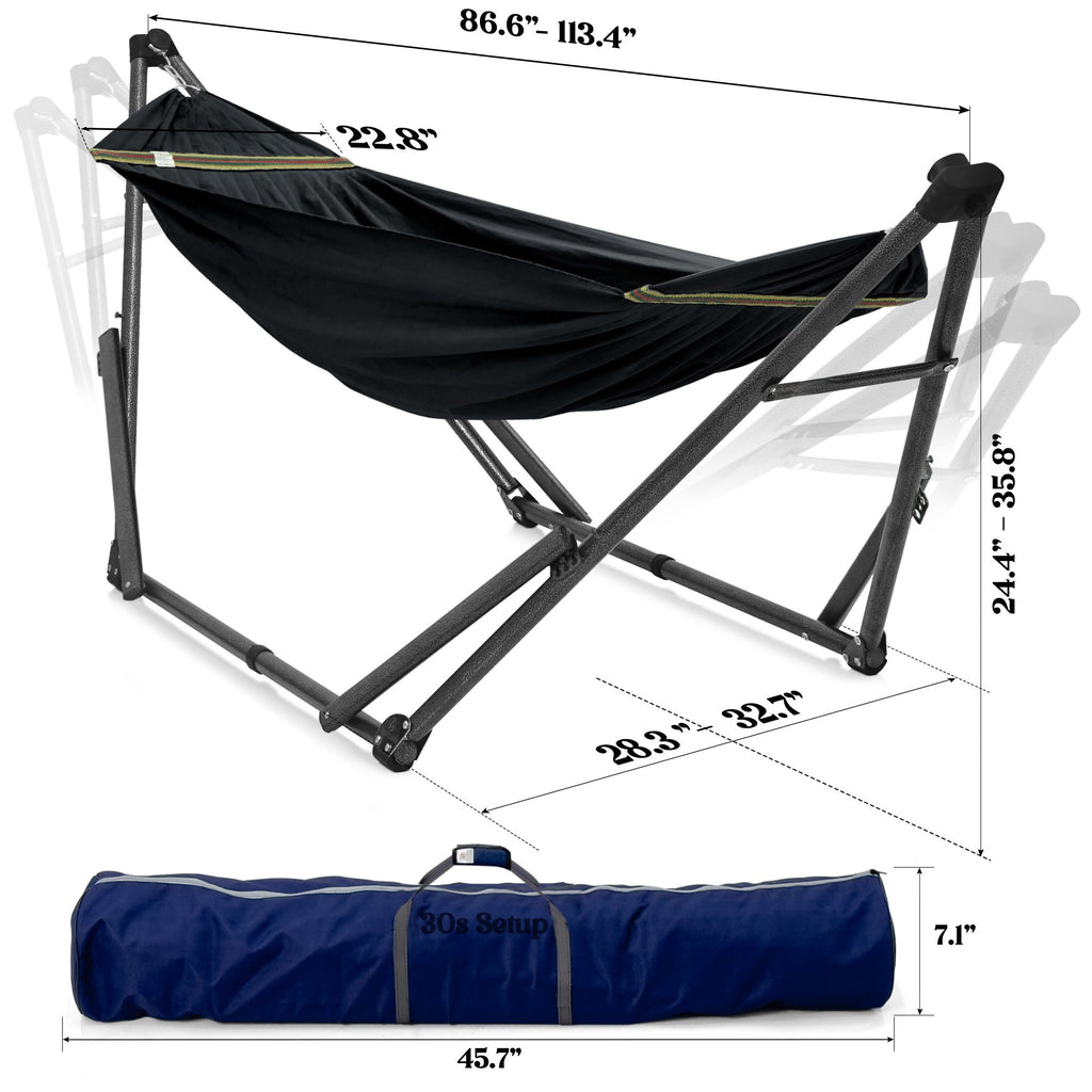 Tranquillo Uniki Canvas Hammock with Stand for Ultimate Relaxation