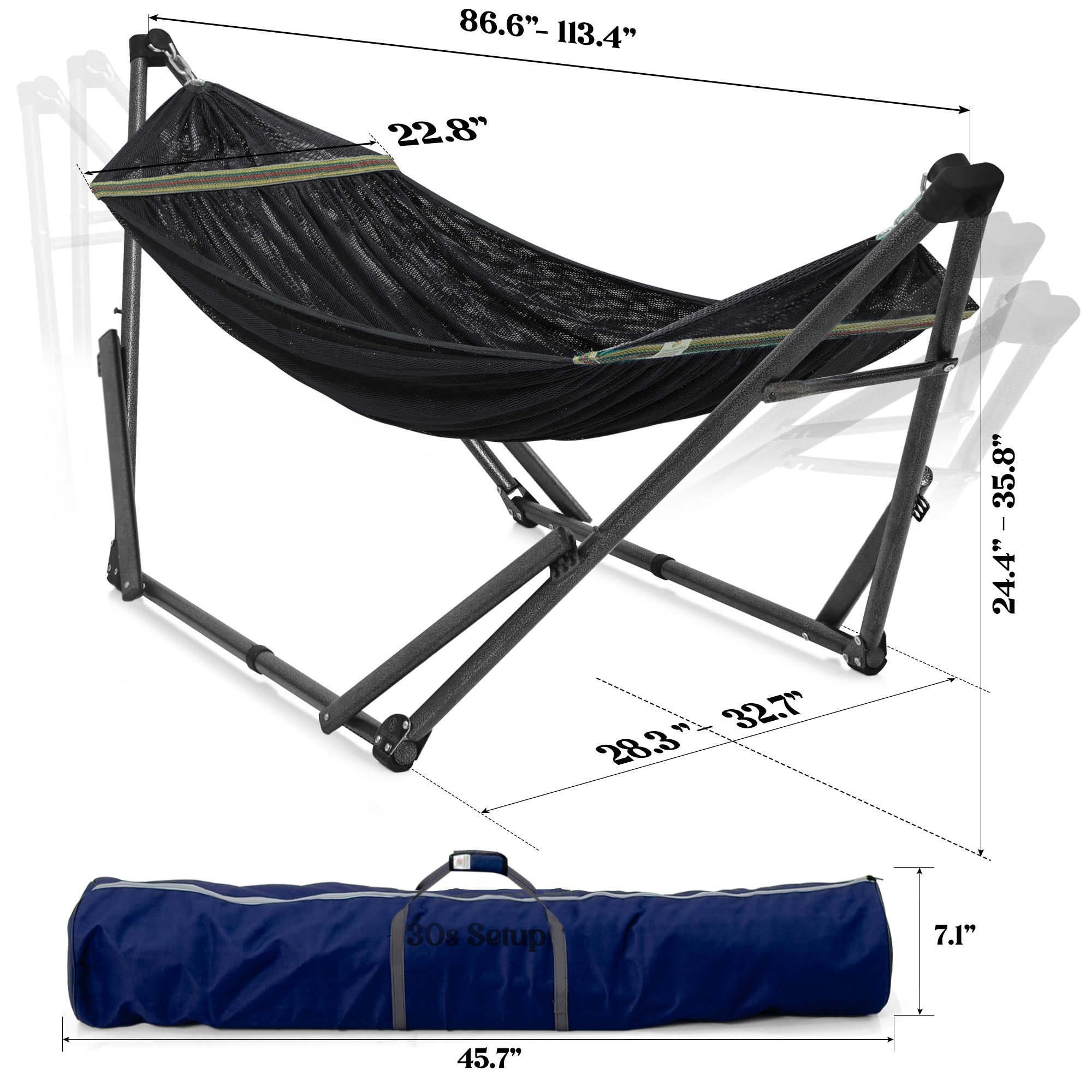 Tranquillo Uniki Collapsible Hammock Stand for Ultimate Relaxation