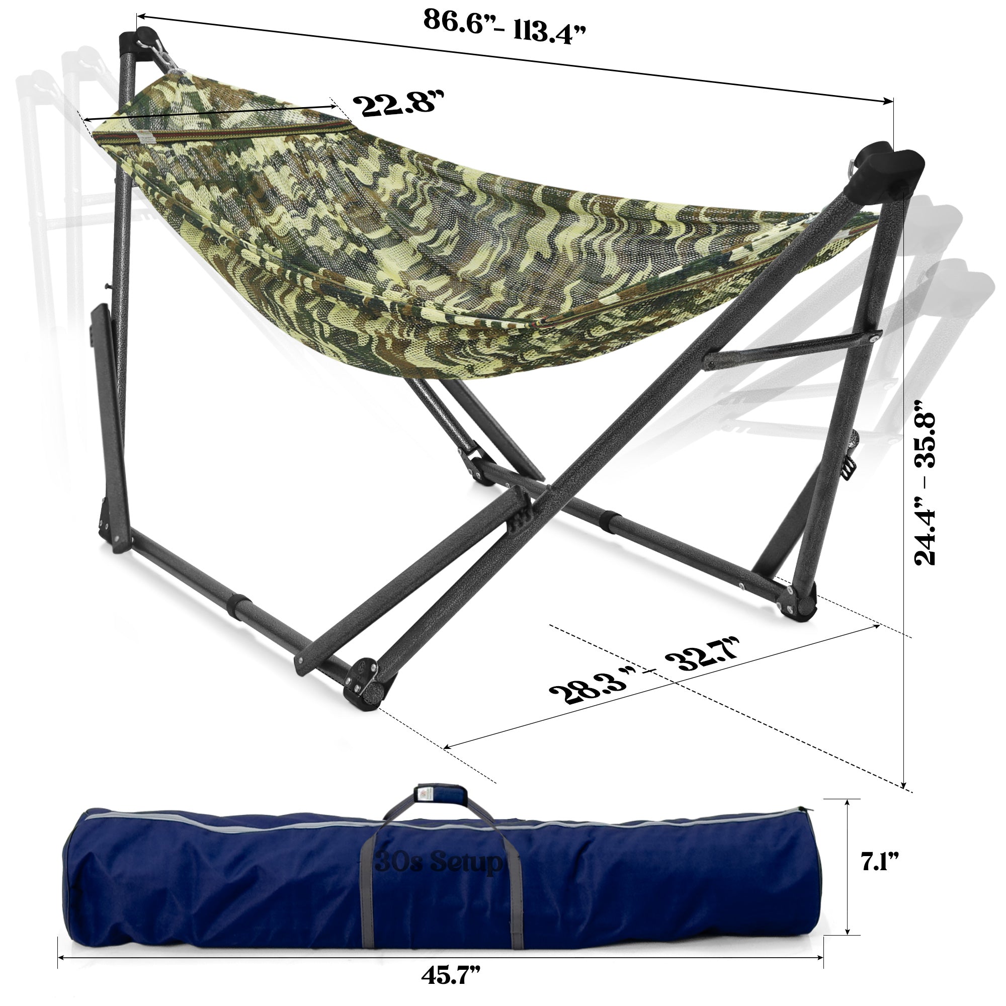 Tranquillo Uniki Collapsible Hammock Stand for Ultimate Relaxation