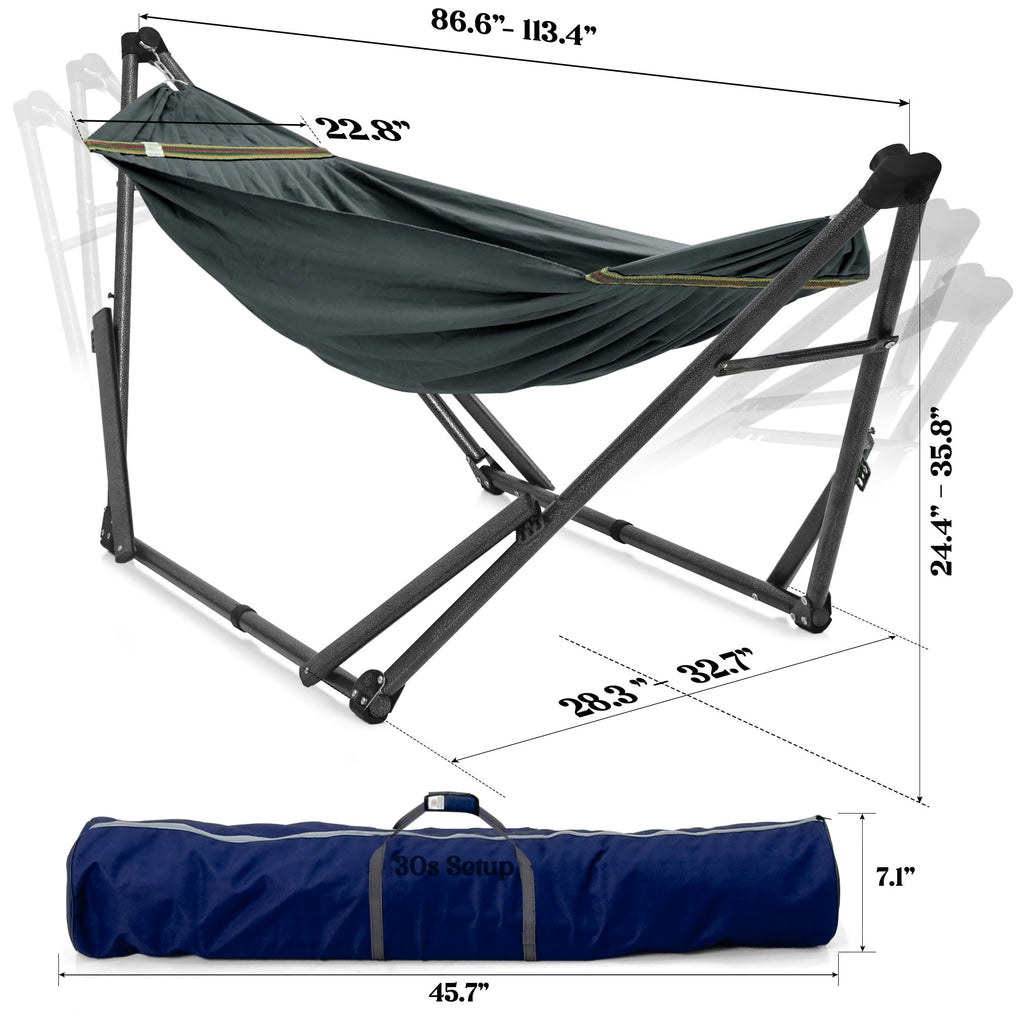 Tranquillo Uniki Canvas Hammock with Stand for Ultimate Relaxation
