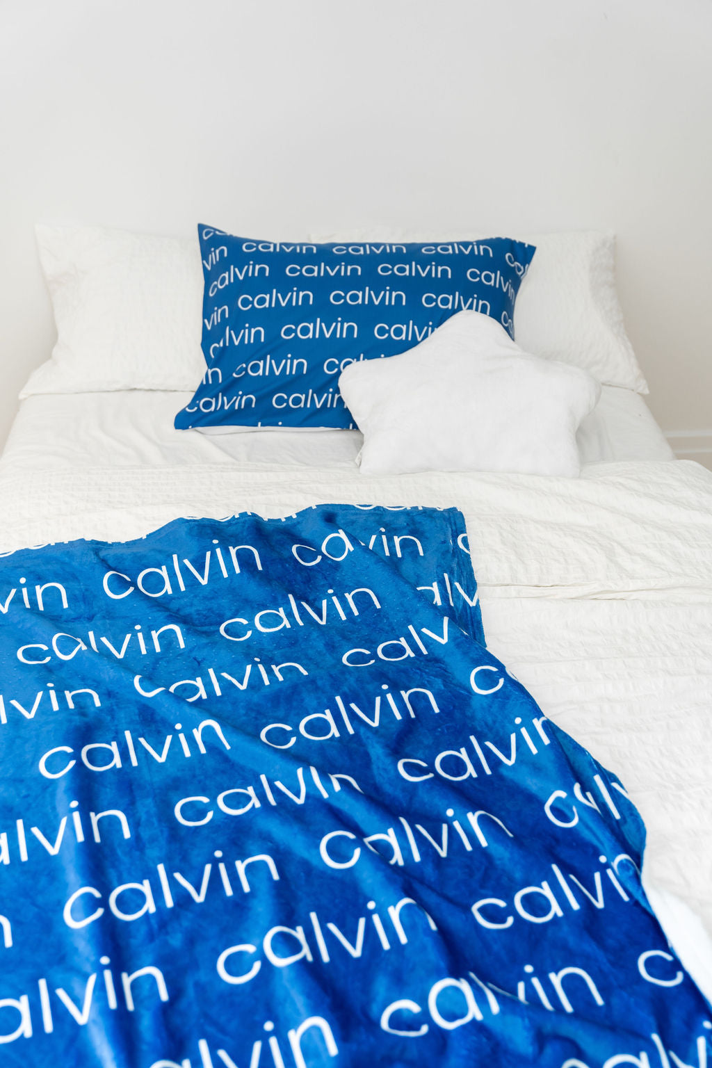 Blue Tones Personalized Minky Blanket