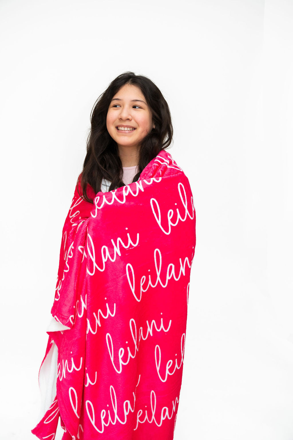 Pink Tones Personalized Minky Blanket