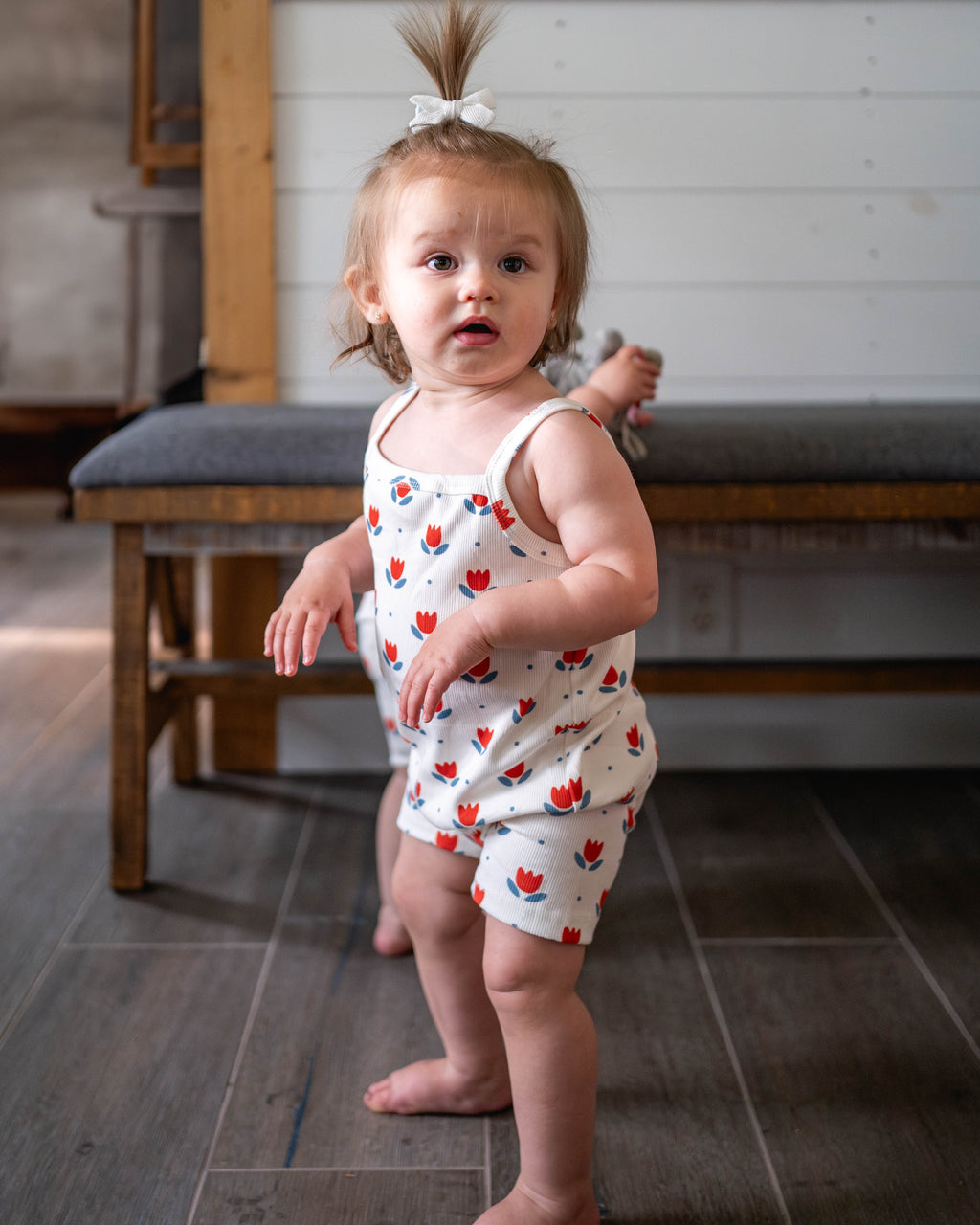 Red White & Blue Tulip Ribbed Bamboo 2pc Tank Set *Sizes 4T-6 left