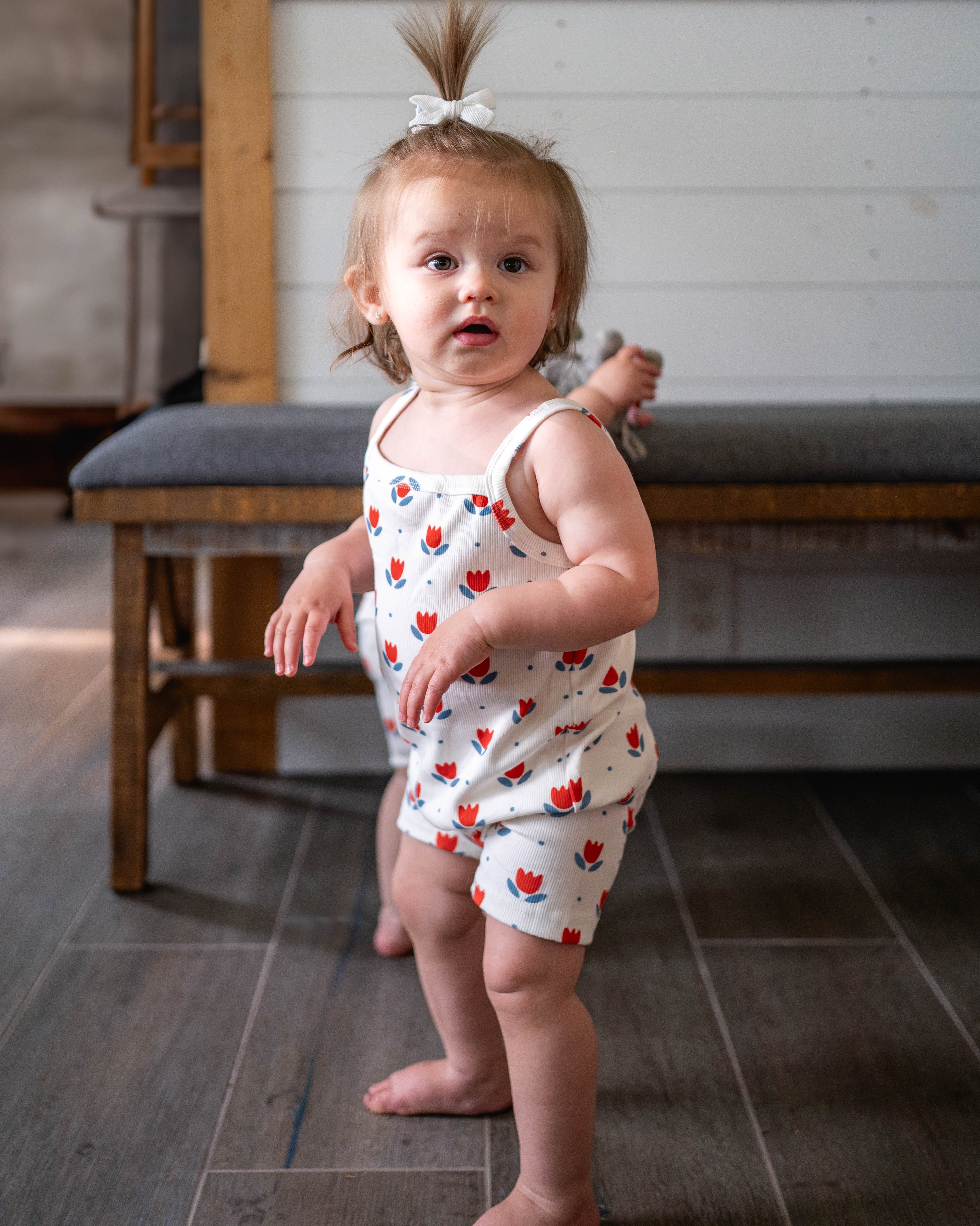 Red White & Blue Tulip Ribbed Bamboo 2pc Tank Set *Sizes 4T-6 left
