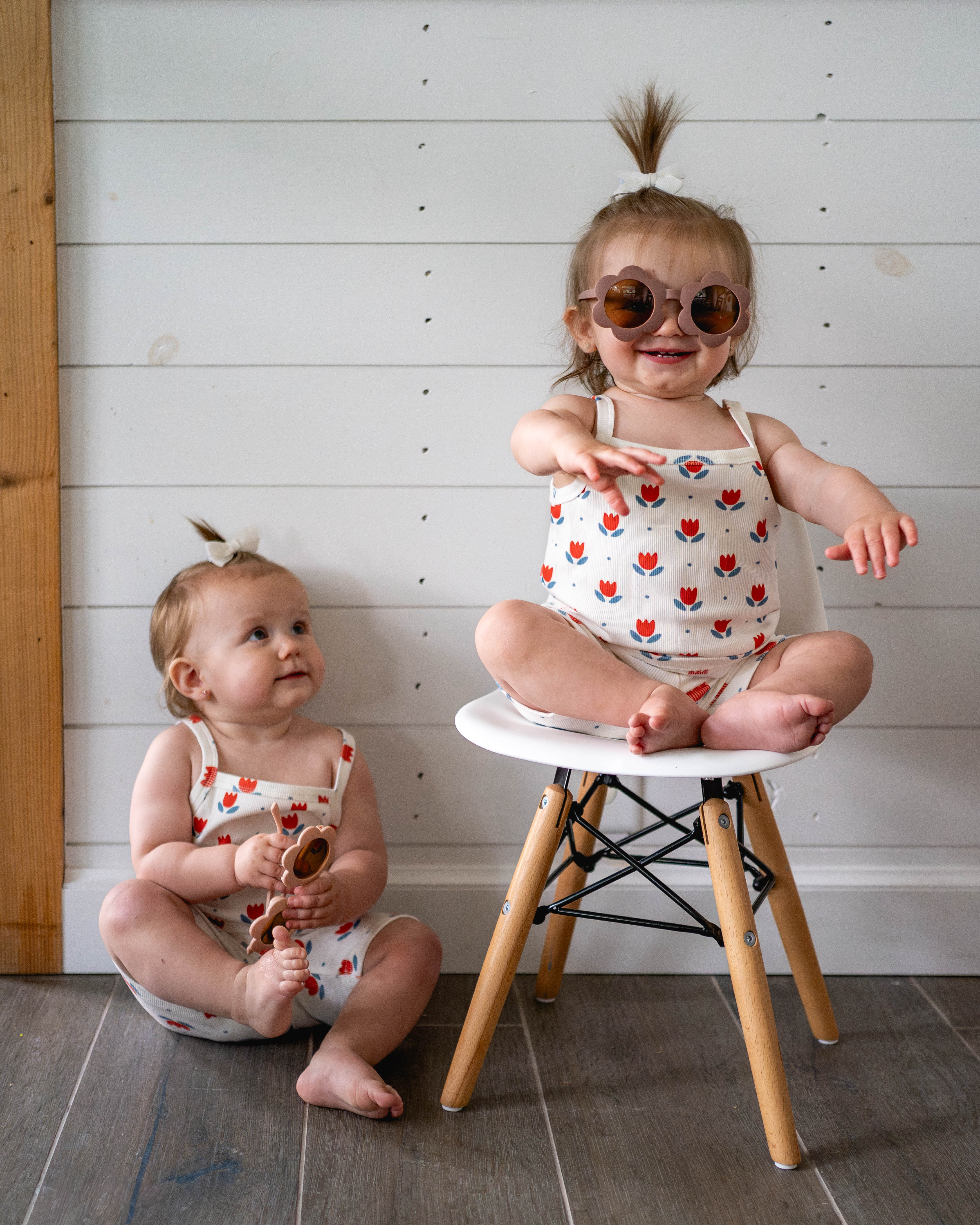 Red White & Blue Tulip Ribbed Bamboo 2pc Tank Set *Sizes 4T-6 left
