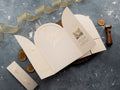 Arch Acrylic Wedding Invitation with Ivory Jacket & Gold Foil