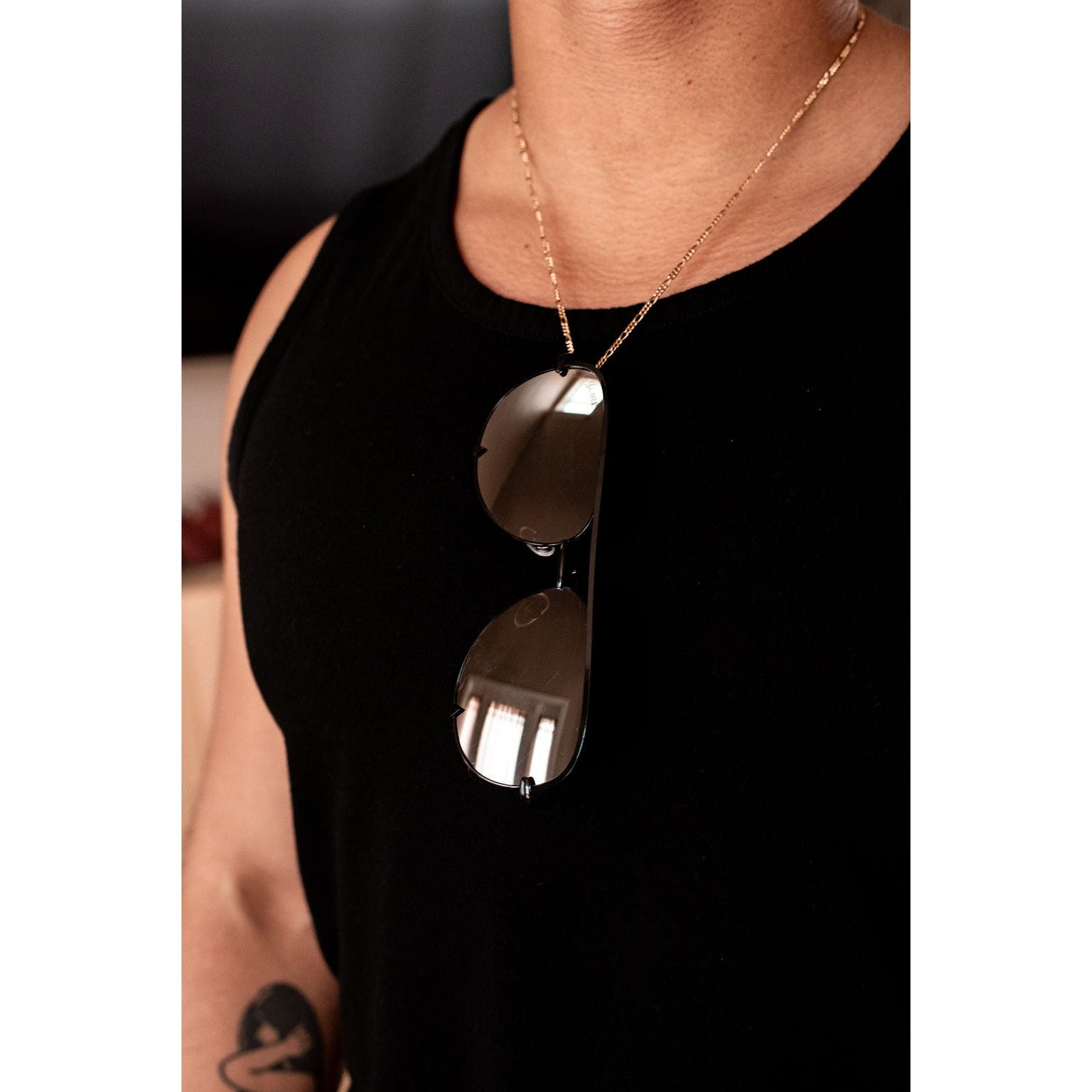 Black/Silver - High Quality Unisex Aviator Sunglasses