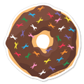 Buck N' Go Nuts Donut Sticker