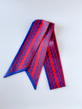 Blue and Red Ribbon Twilly