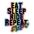 Eat Sleep Ride Repeat Sticker