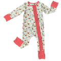 Evalyn Chickens Bamboo Ruffle Convertible Footie