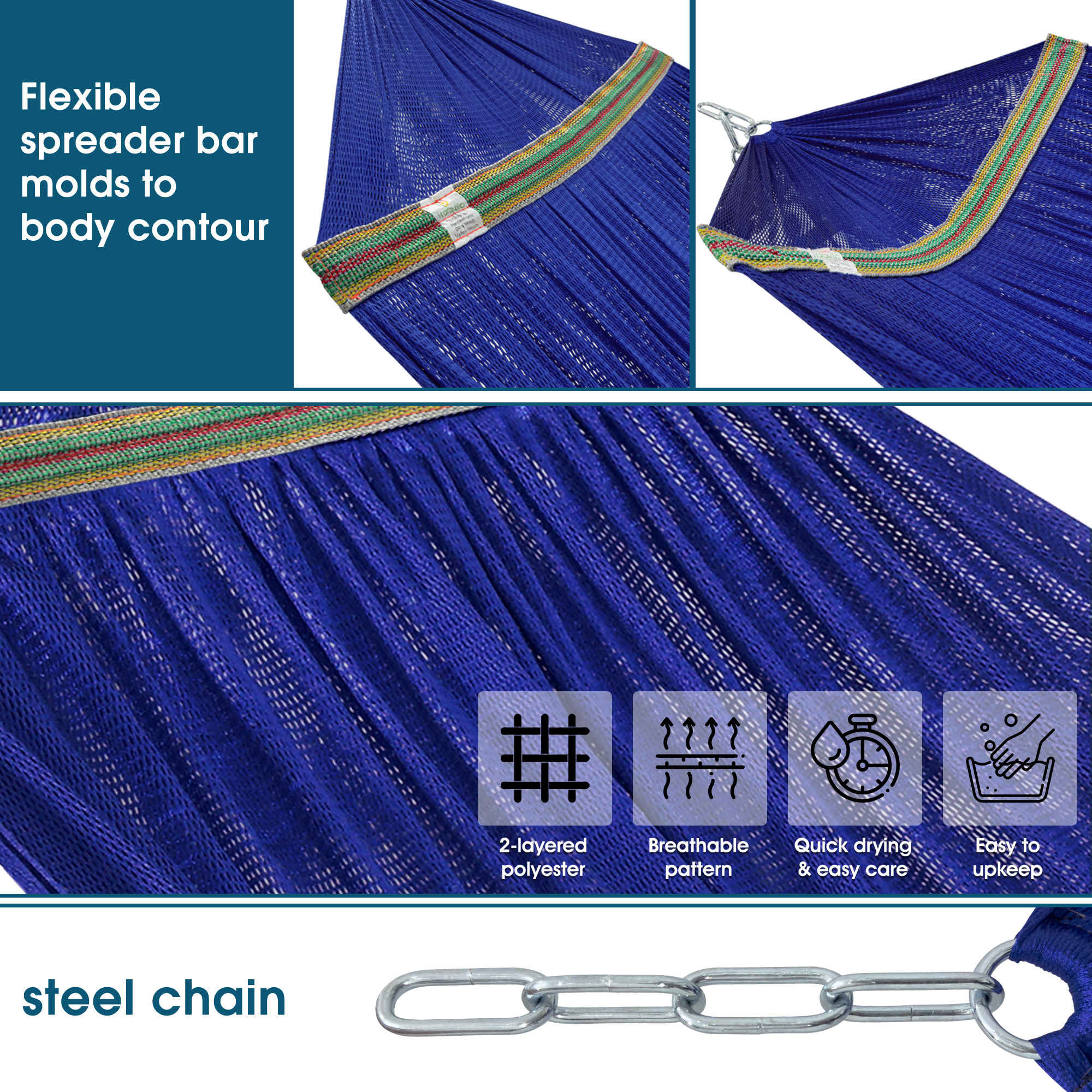 Tranquillo Original Collapsible Hammock with Stand for Ultimate Relaxation