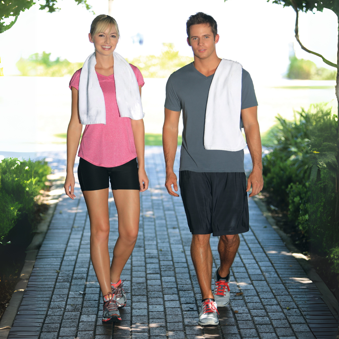Fitness Towel: 100% Cotton Terry Velour Pack of 2