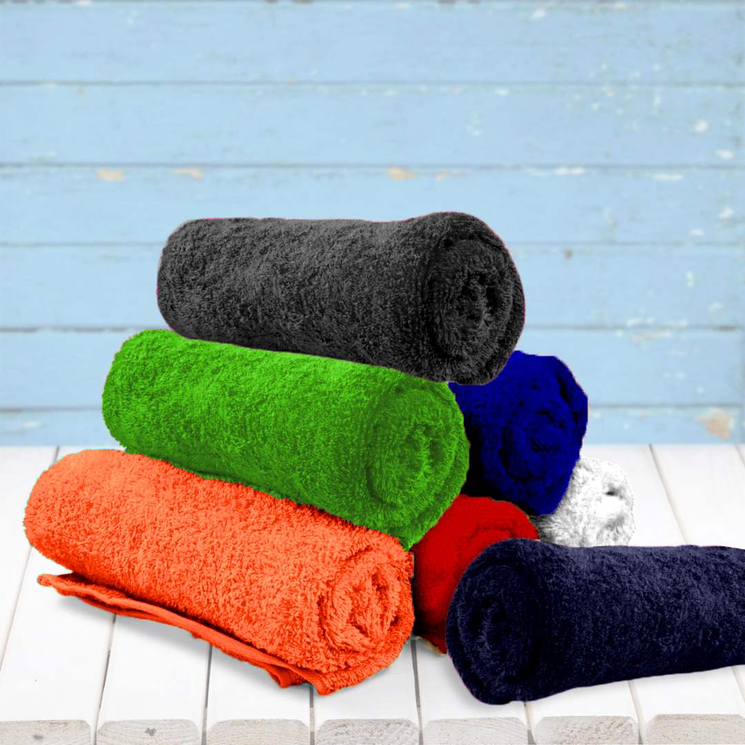 Fitness Towel: 100% Cotton Terry Velour Pack of 2