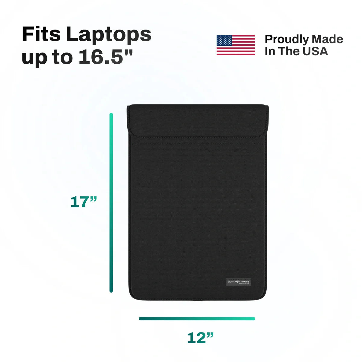 Ultra Armor Laptop & Tablet Faraday Bag – Cybersecurity, Privacy & EMP Attack Shield (Fits up to 16.5" Laptops)