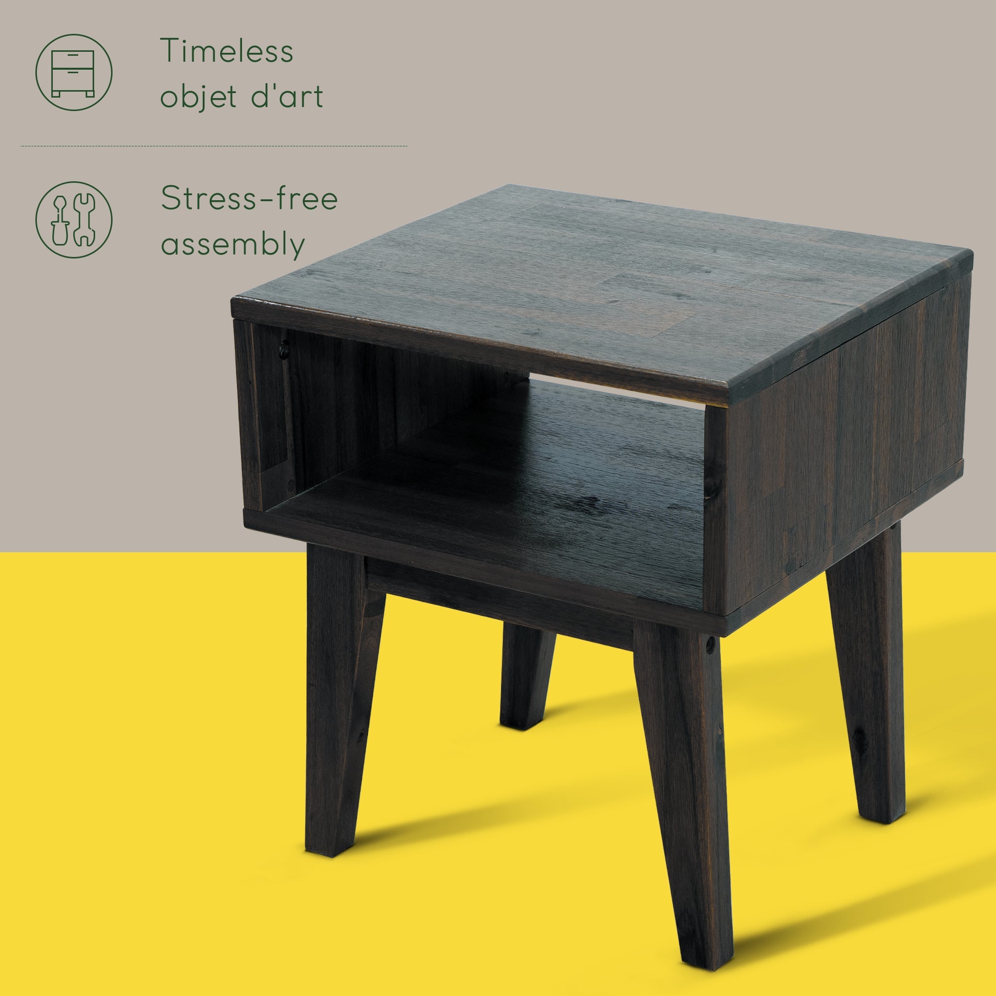 Serena Solid Wood Nightstand