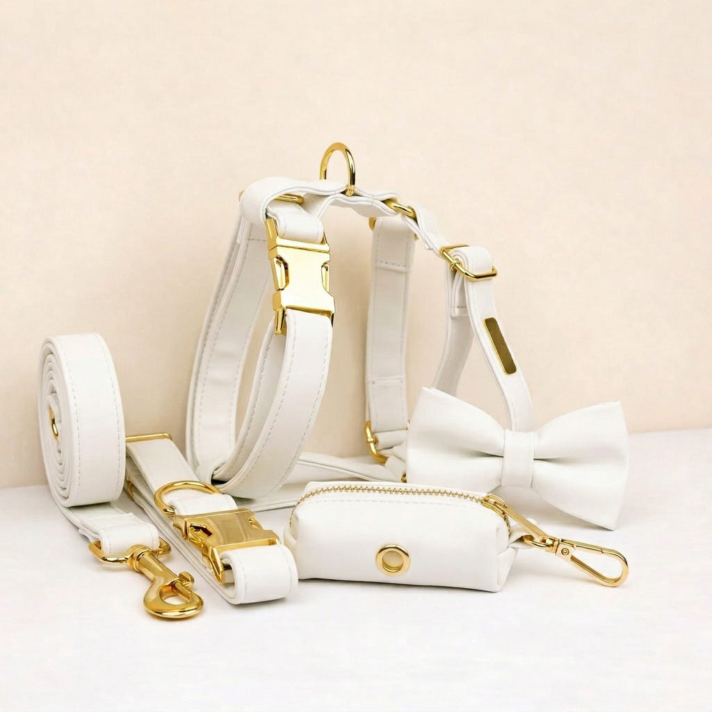White Leather Set