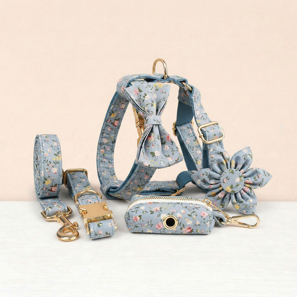 Dusty Blue Floral Set