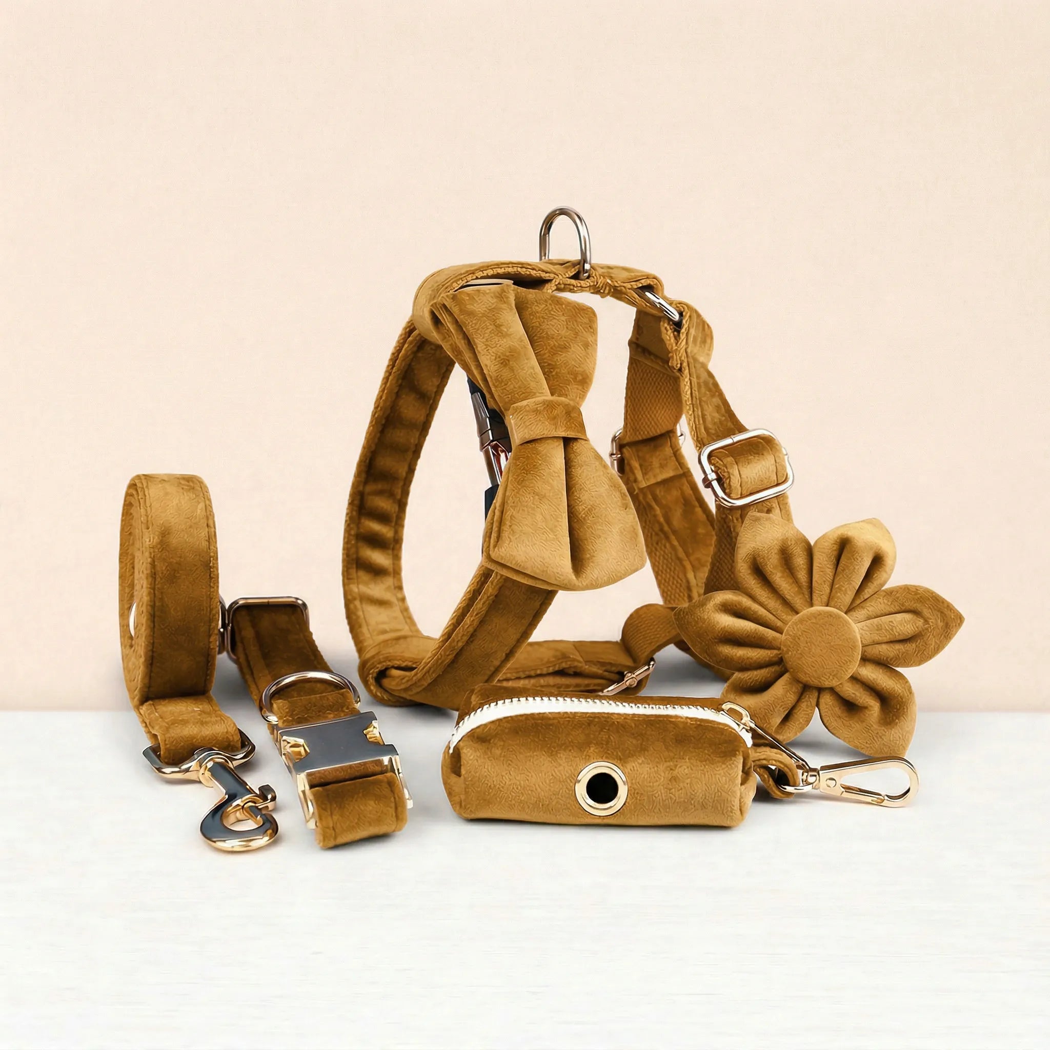 Light Coffee Velvet Set