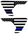 Thin Blue Line Flag Vent Decals