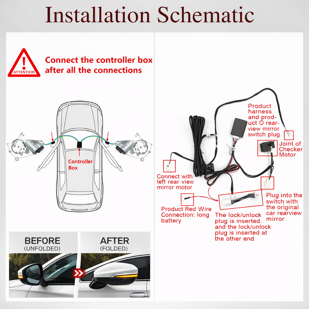 2022-2026 Xgen Civic Folding Mirror Kit