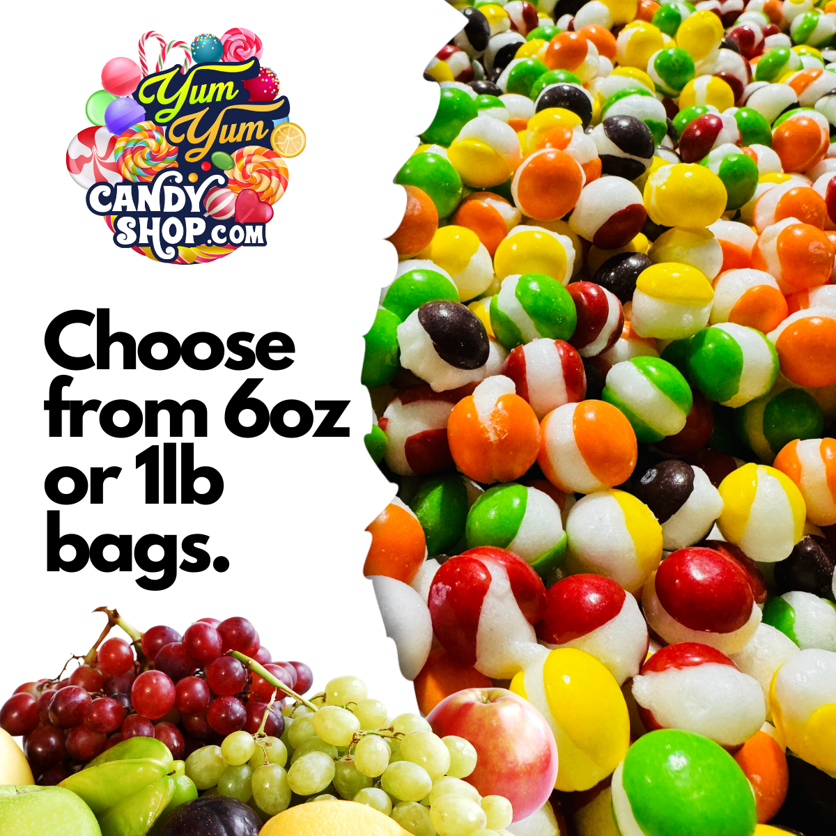 Freeze Dried Rainbow Krunchies - Snack Candy | Yum Yum Candy Shop